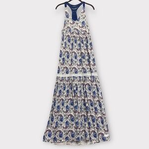 Odd Molly Women's Dress Small Paisley Floral Maxi Crochet Boho Cottagecore